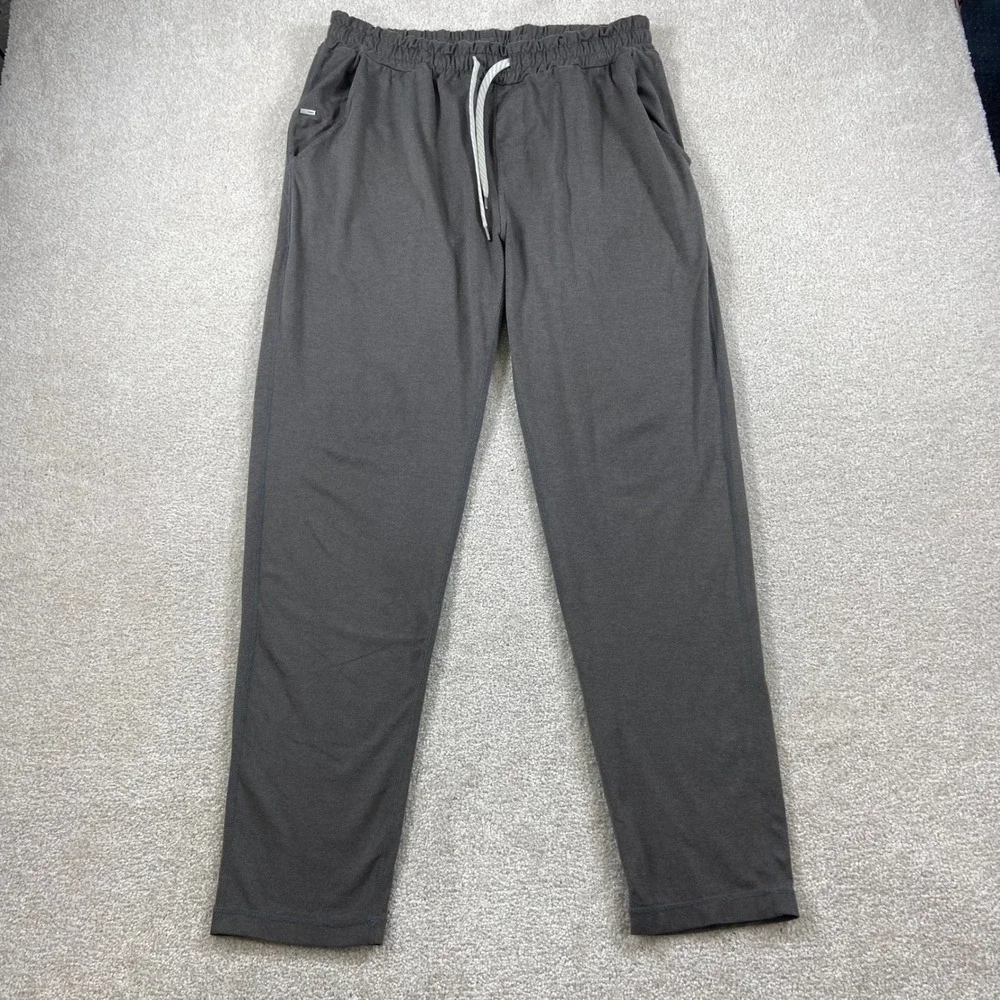 Vuori Ponto Performance Pants Mens XL Charcoal Gray Joggers V418